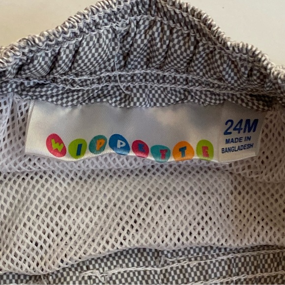 Boys Swim Trunks Size 24 months 2T Sharks Swimwear Baby Shorts Stripes Lined - Picture 7 of 11